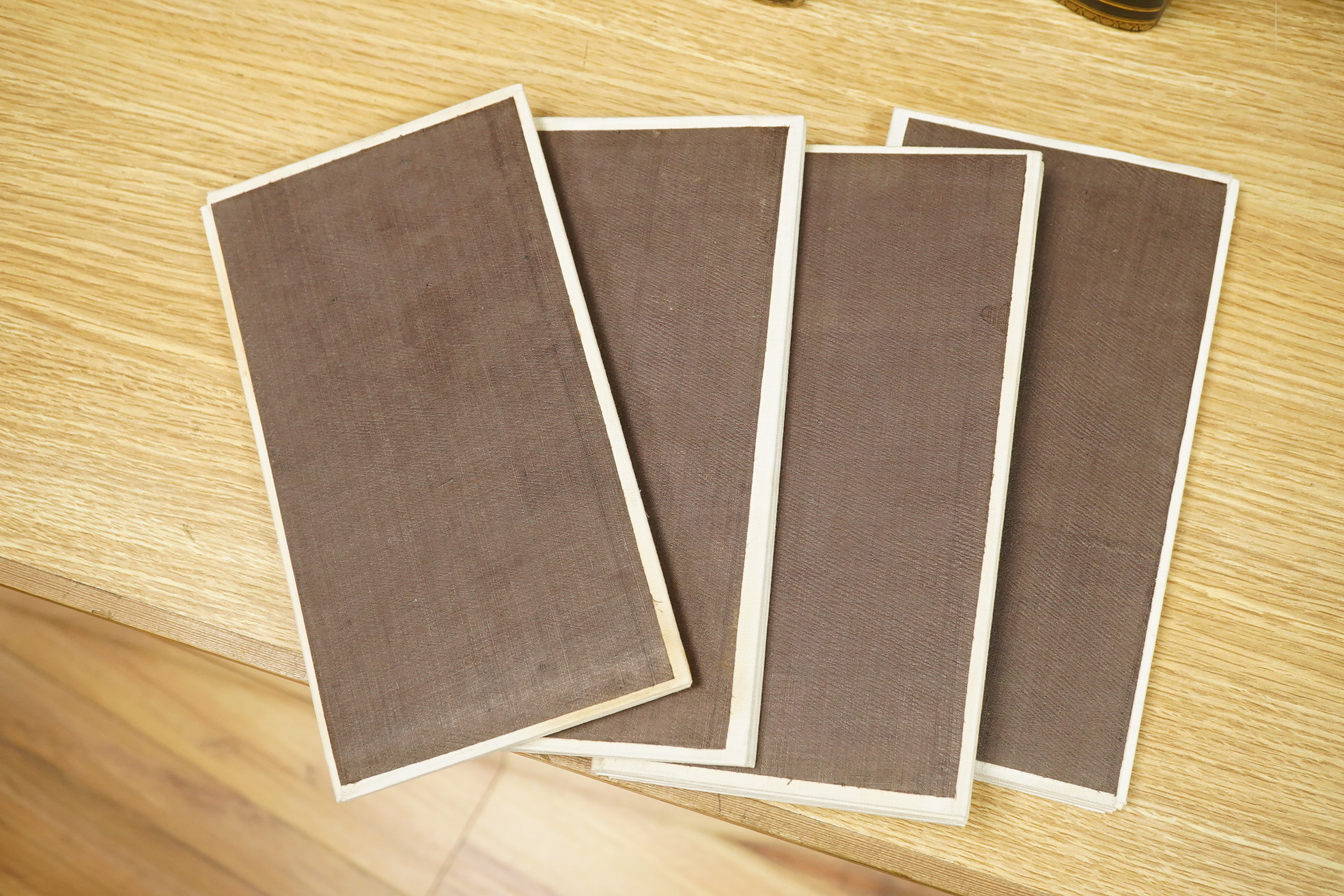 Kent and East Sussex, a set of four 1850s engraved maps mounted on linen, engraved by Benjamin Baker, and with an applied retail label for J. Wyld, Charing Cross East, each approx. 98 x 66.5cm, contained within a later s